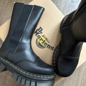 Dr. Martens Audrick Tall Nappa Leather Platform Chelsea Boots | NEW IN BOX